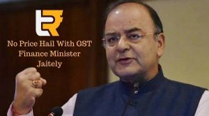 no price hail with GST finance minister jaitely