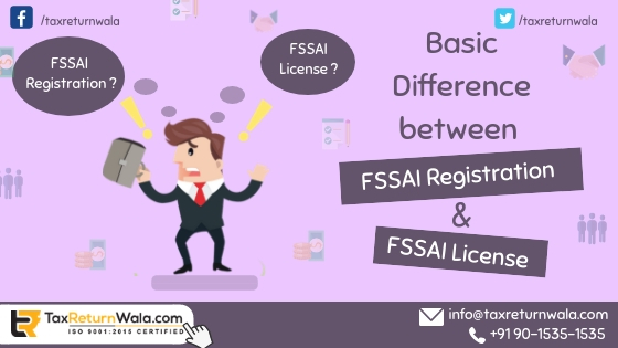 fssai registration and fssai license , fssai license, fssai registration,taxreturnwala, online tax filling, msme registration, gst payment online , gst audit 2018