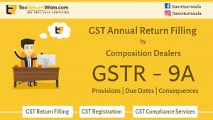 Filling of GSTR 9A Annual Return for Composition Dealers operators