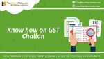 how to create Challan in GST