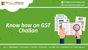 how to create Challan in GST